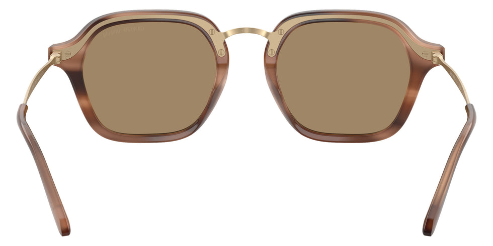 GIORGIO ARMANI AR6190 646573 49 - Stripped Brown / Dark Brown #id:ar6190646573_s:106115