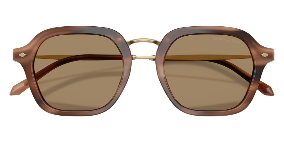 GIORGIO ARMANI AR6190 646573 49 - Stripped Brown / Dark Brown #id:ar6190646573_s:106120