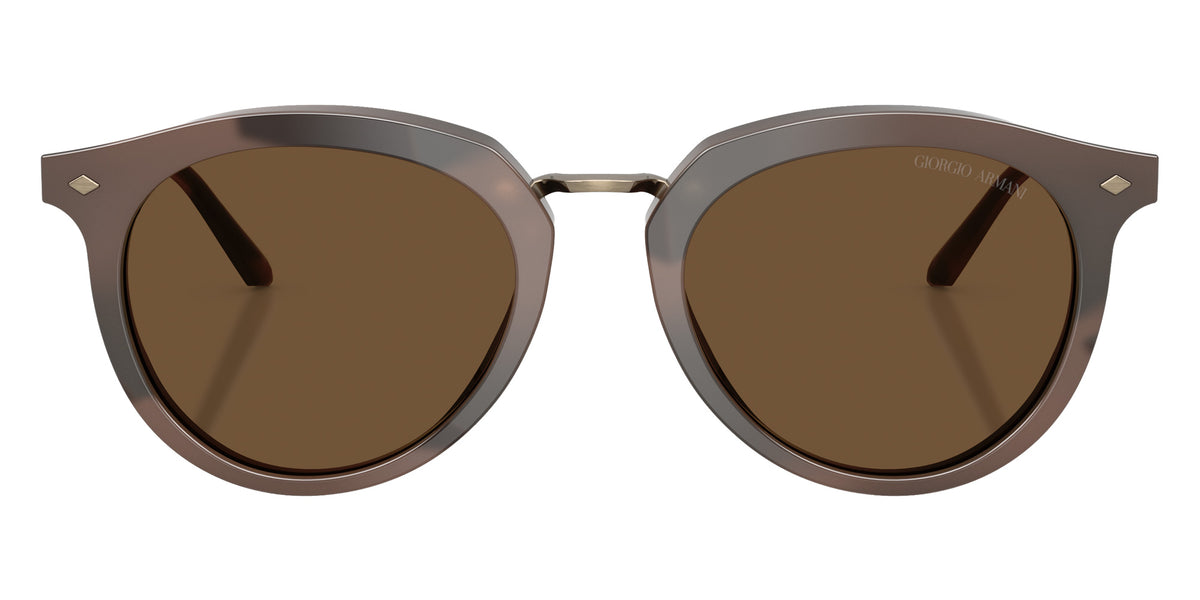 GIORGIO ARMANI AR6191 646753 50 - Striped Brown / Dark Brown #id:ar6191646753_s:104100