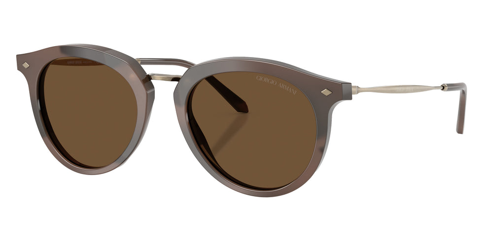 GIORGIO ARMANI AR6191 646753 50 - Striped Brown / Dark Brown #id:ar6191646753_s:104105