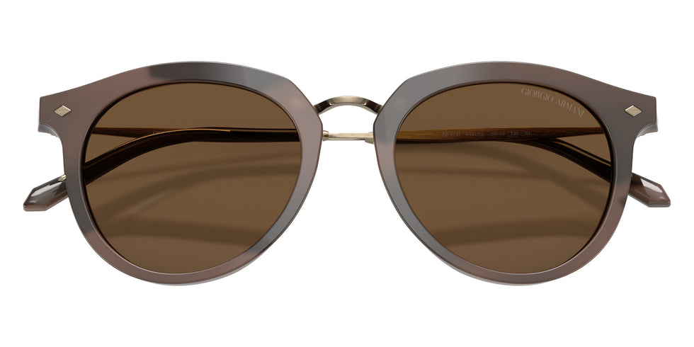 GIORGIO ARMANI AR6191 646753 50 - Striped Brown / Dark Brown #id:ar6191646753_s:104120