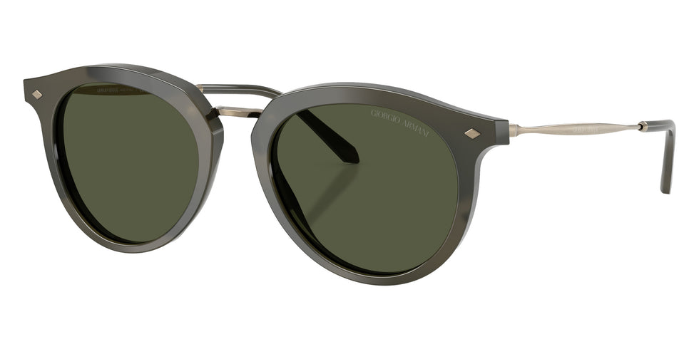 GIORGIO ARMANI AR6191 646852 50 - Shiny Stripped Green / Green #id:ar6191646852_s:106105