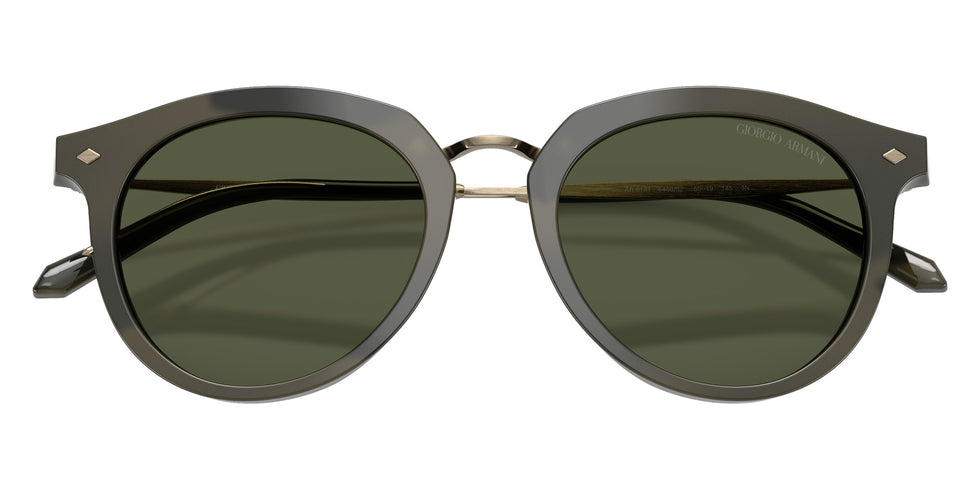 GIORGIO ARMANI AR6191 646852 50 - Shiny Stripped Green / Green #id:ar6191646852_s:106120