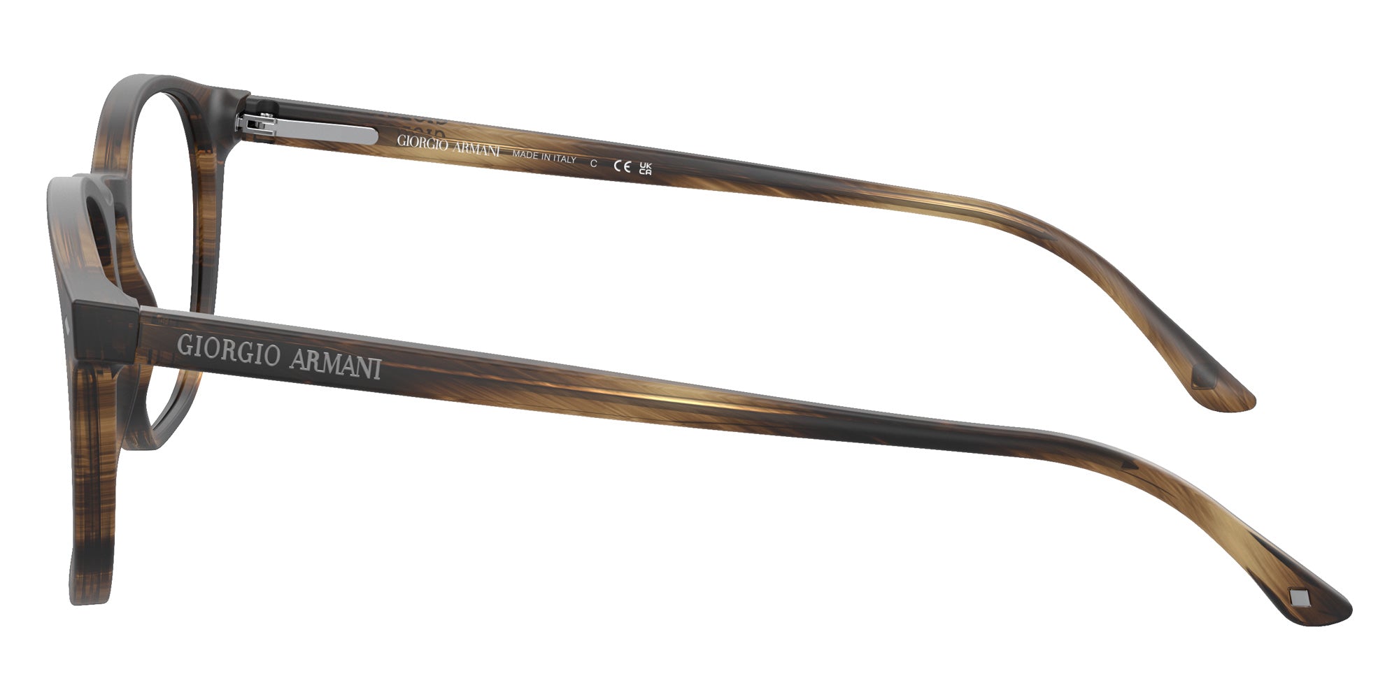 GIORGIO ARMANI AR7074 5405 50 - Striped Matte Dark Brown #id:ar70745405_s:104110