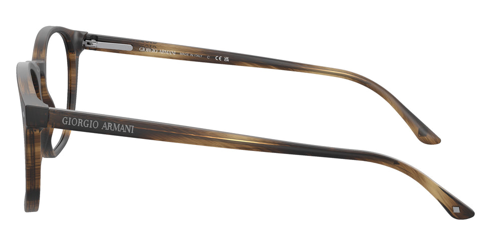 GIORGIO ARMANI AR7074 5405 50 - Striped Matte Dark Brown #id:ar70745405_s:104110