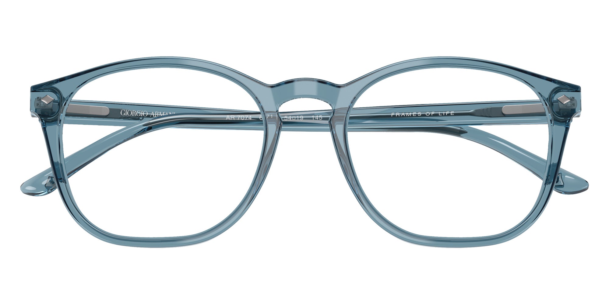 GIORGIO ARMANI AR7074 6071 50 - Transparent Blue #id:ar70746071_s:114120