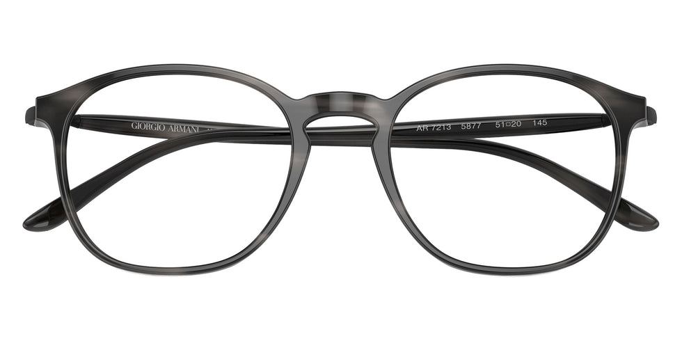 GIORGIO ARMANI AR7213 5877 51 - Striped Gray #id:ar72135877_s:100120