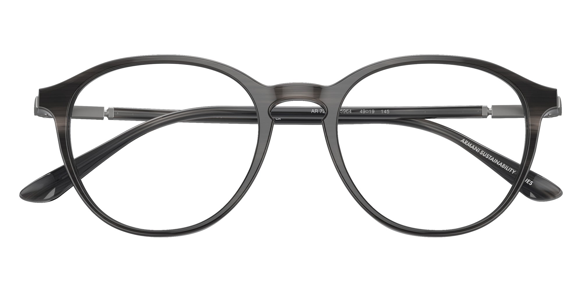 GIORGIO ARMANI AR7237F 5964 53 - Striped Gray #id:ar7237f5964_s:100120