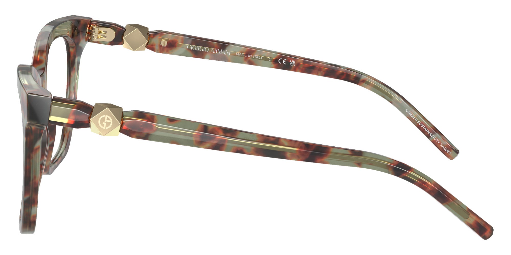 GIORGIO ARMANI AR7238 5977 52 - Green Havana #id:ar72385977_s:100110