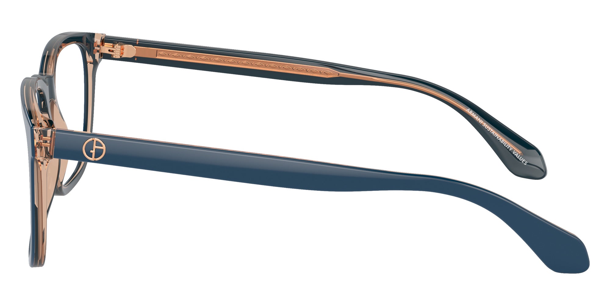 GIORGIO ARMANI AR7255 6085 53 - Top Blue/Transparent Brown #id:ar72556085_s:100110