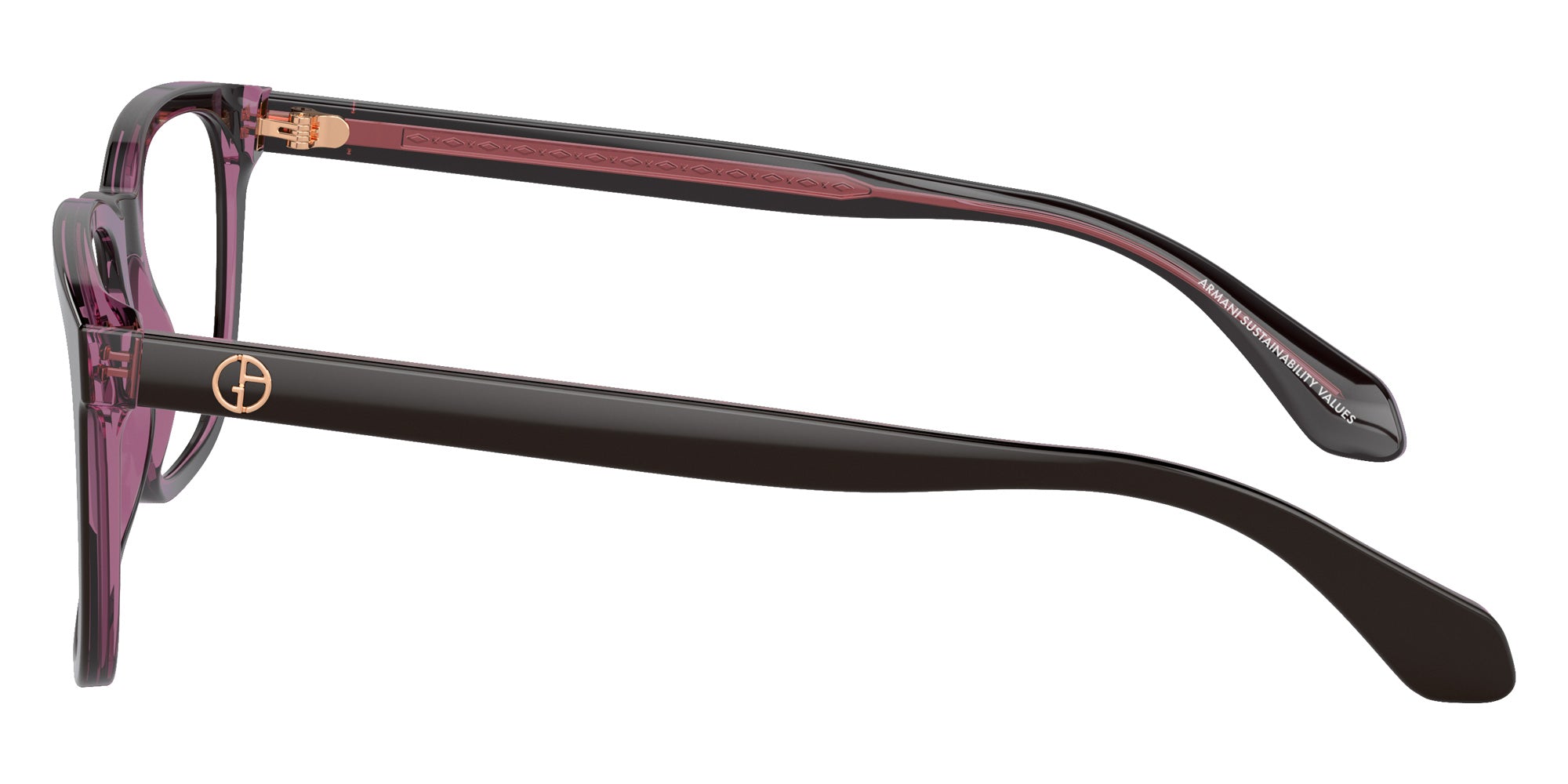 GIORGIO ARMANI AR7255 6088 55 - Top Brown/Transparent Pink #id:ar72556088_s:102110