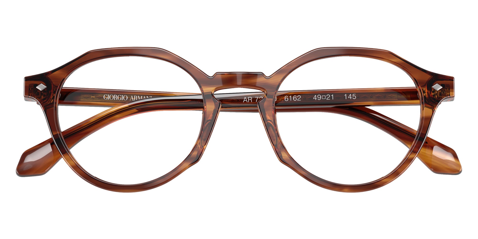GIORGIO ARMANI AR7264U 6162 47 - Striped Brown #id:ar7264u6162_s:100100