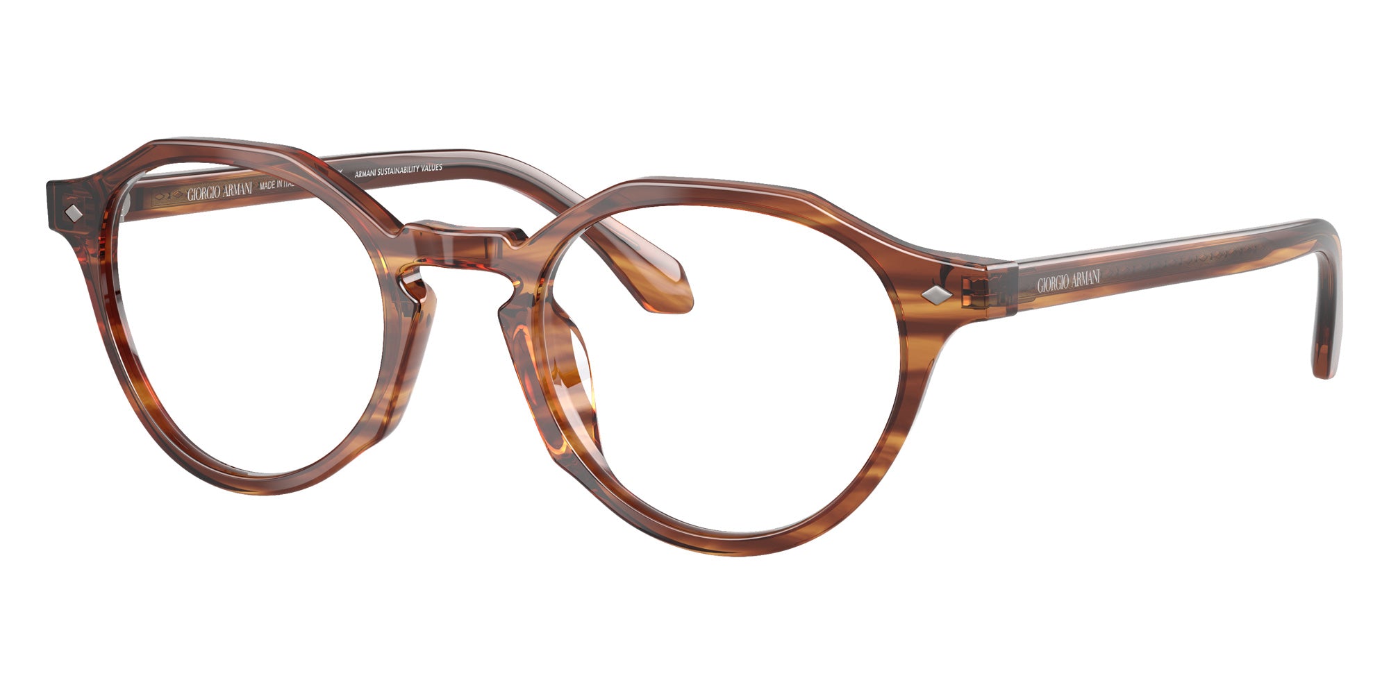 GIORGIO ARMANI AR7264U 6162 47 - Striped Brown #id:ar7264u6162_s:106105
