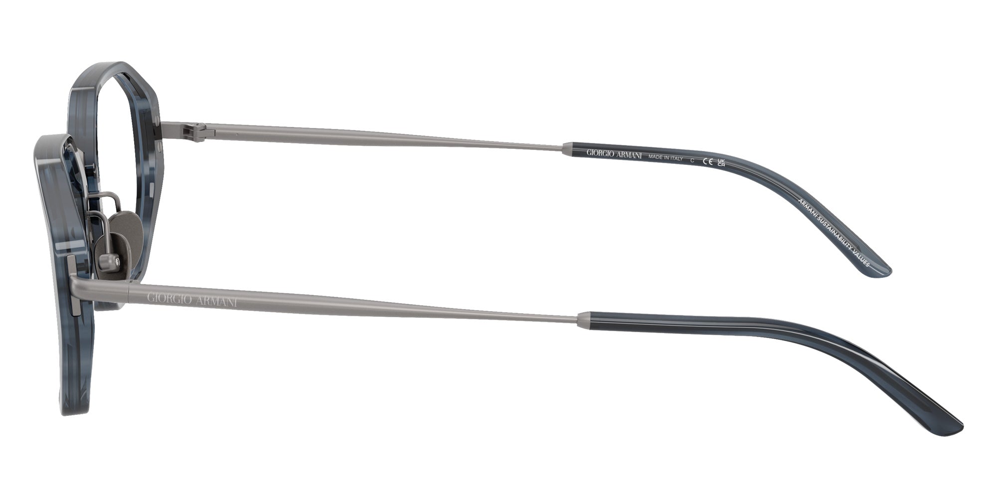 GIORGIO ARMANI AR7282 6303 48 - Striped Smoke #id:ar72826303_s:102110