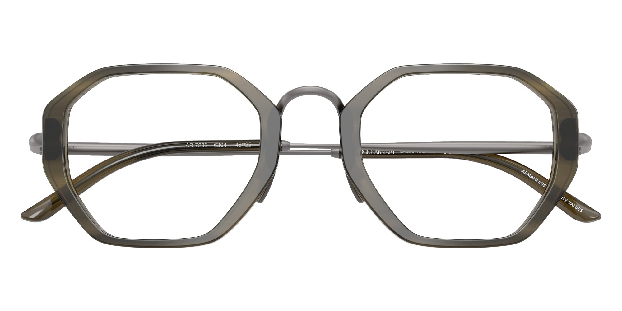 GIORGIO ARMANI AR7282 6304 48 - Striped Green #id:ar72826304_s:104120