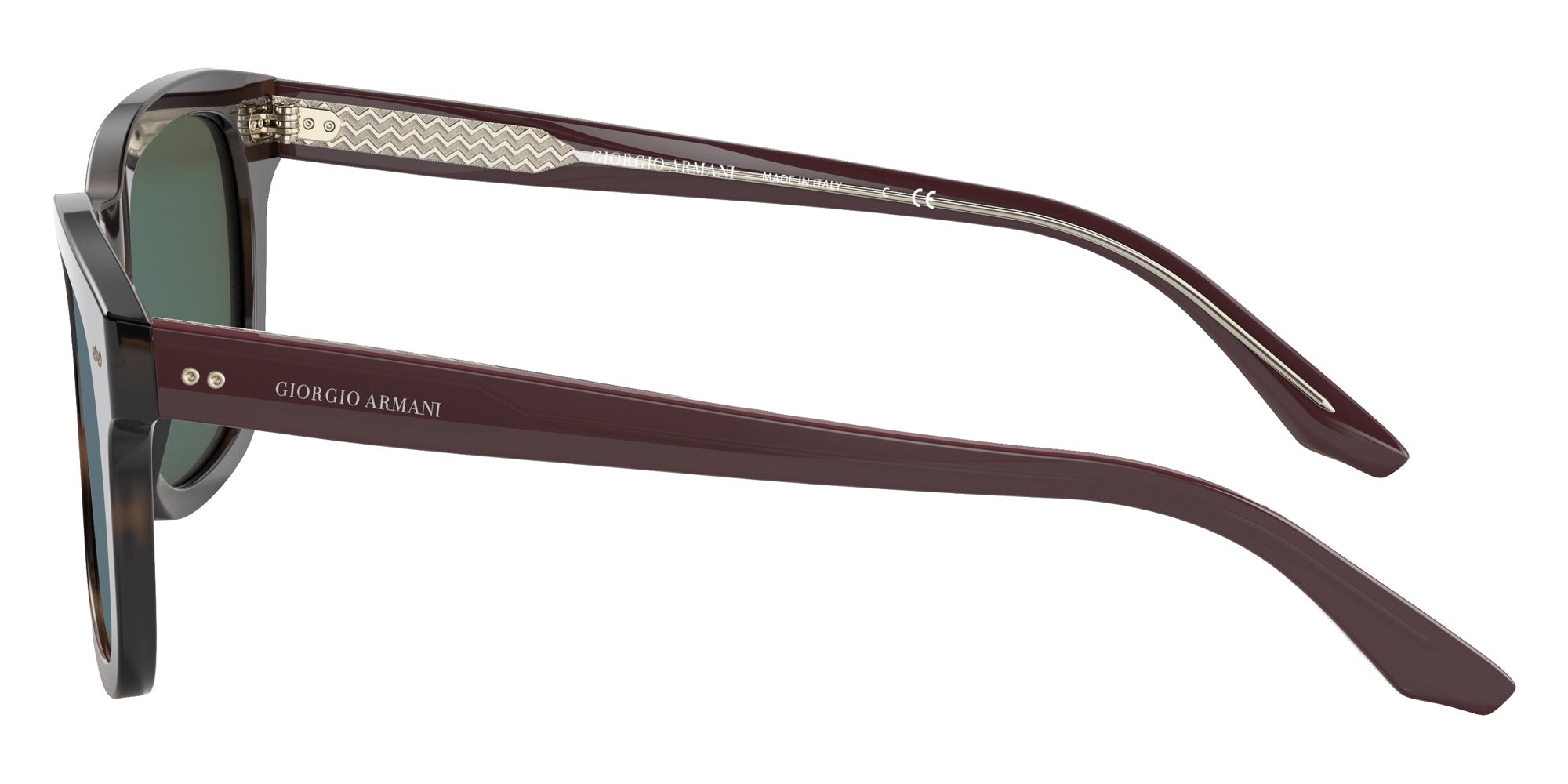 GIORGIO ARMANI AR8138 573431 51 - Striped Dark Brown / Green #id:ar8138573431_s:102110