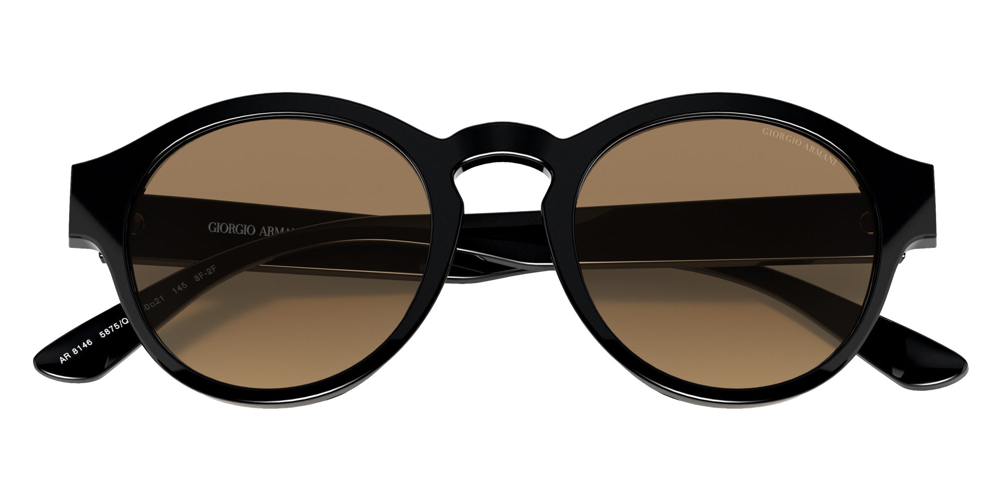 GIORGIO ARMANI AR8146 5875Q4 50 - Black / Clear Gradient Brown Photo #id:ar81465875q4_s:100125