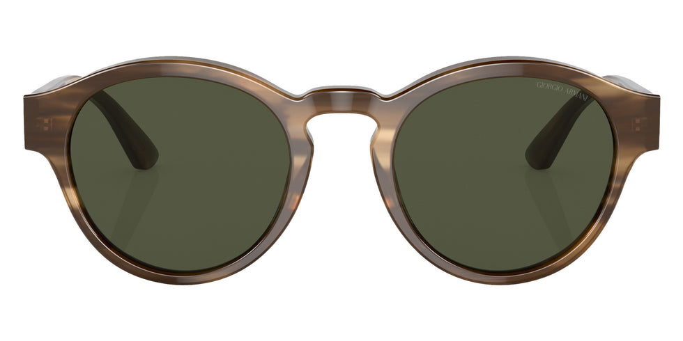 GIORGIO ARMANI AR8146 590058 50 - Striped Brown / Green #id:ar8146590058_s:102100