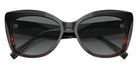 GIORGIO ARMANI AR8161 592811 56 - Black/Striped Brown / Gradient Gray #id:ar8161592811_s:100120