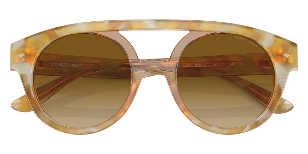 GIORGIO ARMANI AR8163 Runway 57612L 51 - Yellow Tortoise/Brown / Light Yellow Gradient Ochre #id:ar816357612l_s:100120
