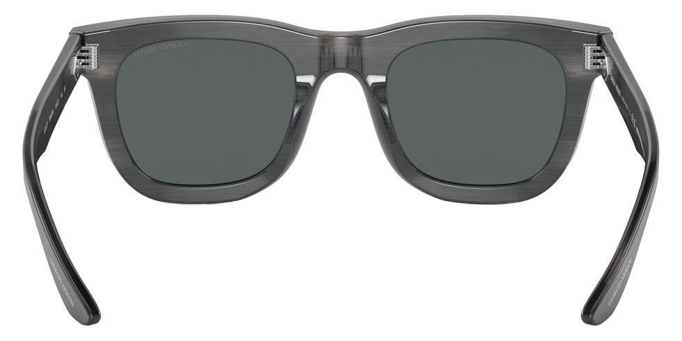 GIORGIO ARMANI AR8171 5964P2 49 - Striped Gray / Polarized Dark Gray #id:ar81715964p2_s:100115