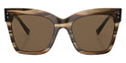 GIORGIO ARMANI AR8175 595473 54 - Striped Brown / Dark Brown #id:ar8175595473_s:102100
