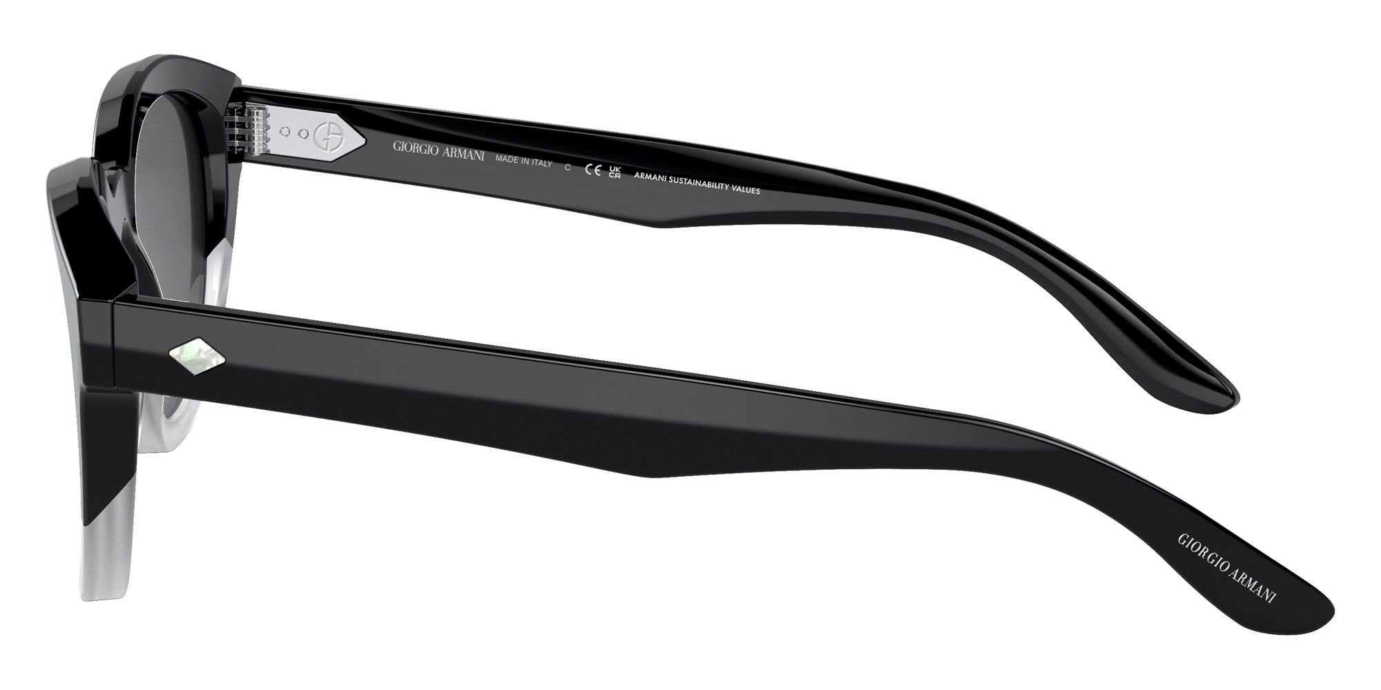 GIORGIO ARMANI AR8181 5996B1 49 - Gradient Black/White / Dark Gray #id:ar81815996b1_s:100110