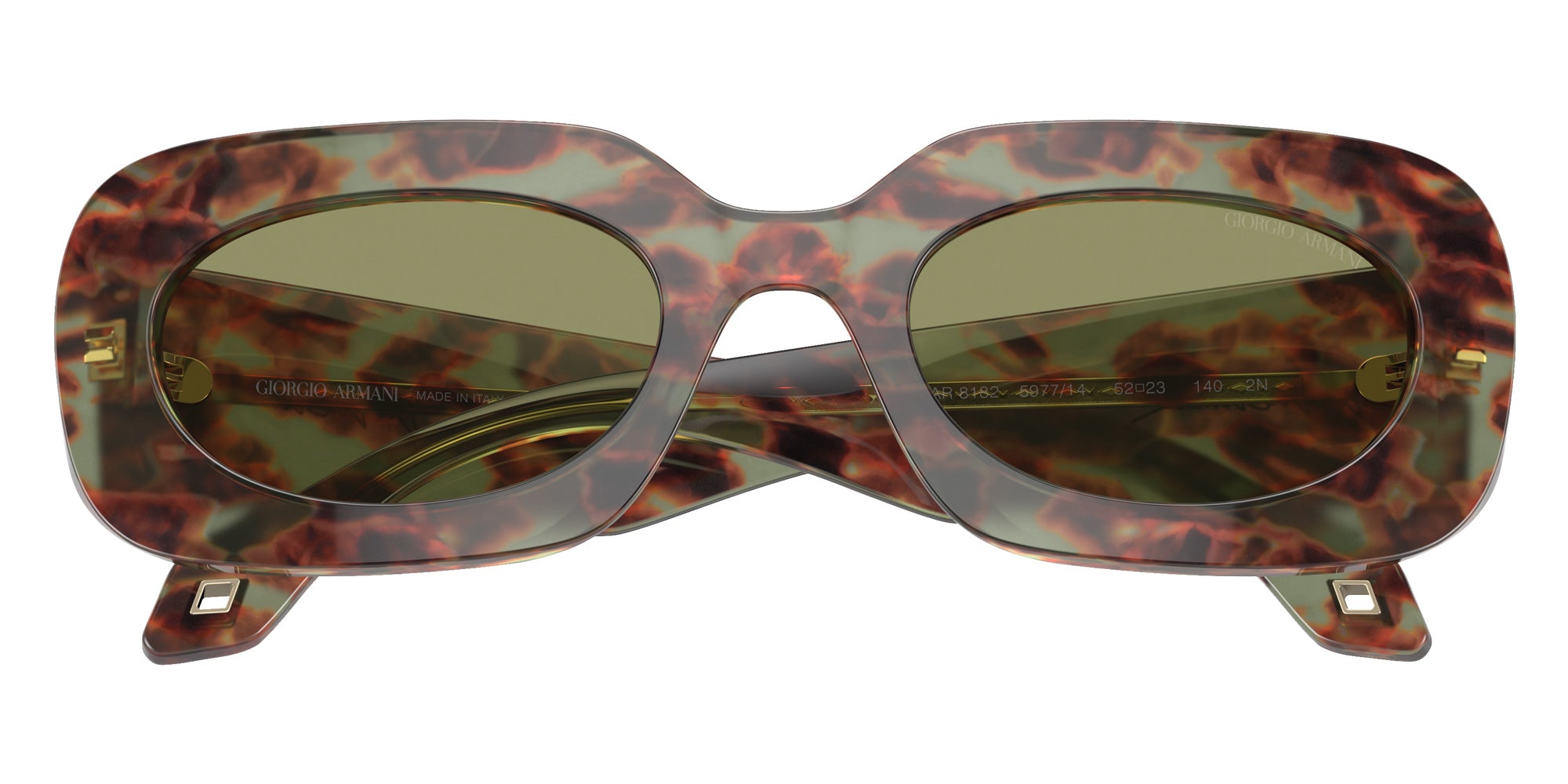 GIORGIO ARMANI AR8182 597714 52 - Green Havana #id:ar8182597714_s:100100