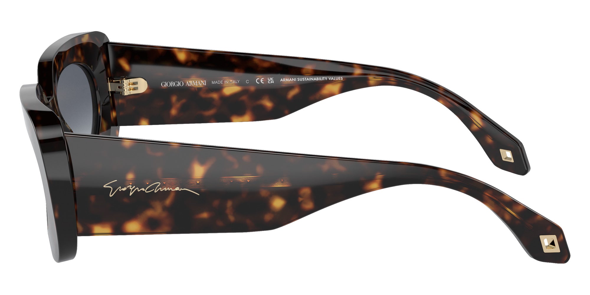 GIORGIO ARMANI AR8182 612486 52 - Havana / Light Blue Gradient Gray #id:ar8182612486_s:100110