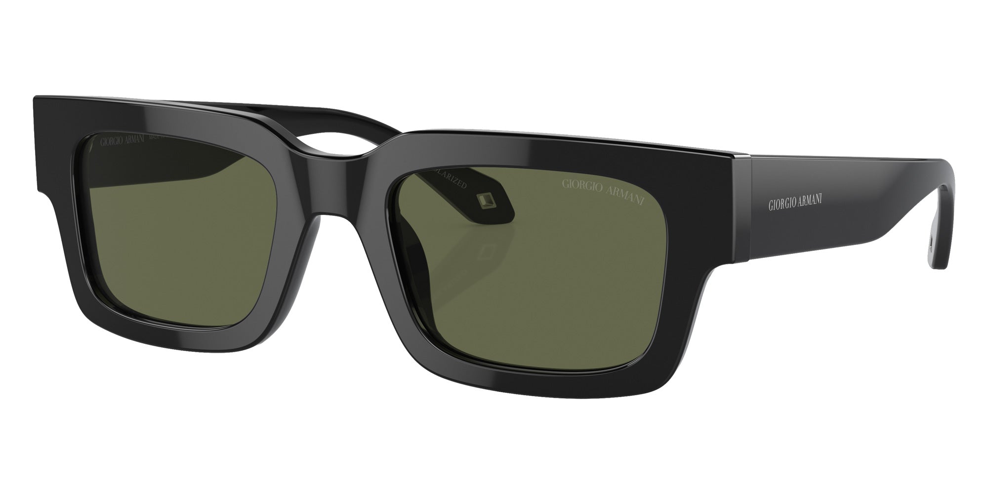 GIORGIO ARMANI AR8184U 587558 52 - Black / Polarized Green #id:ar8184u587558_s:100105