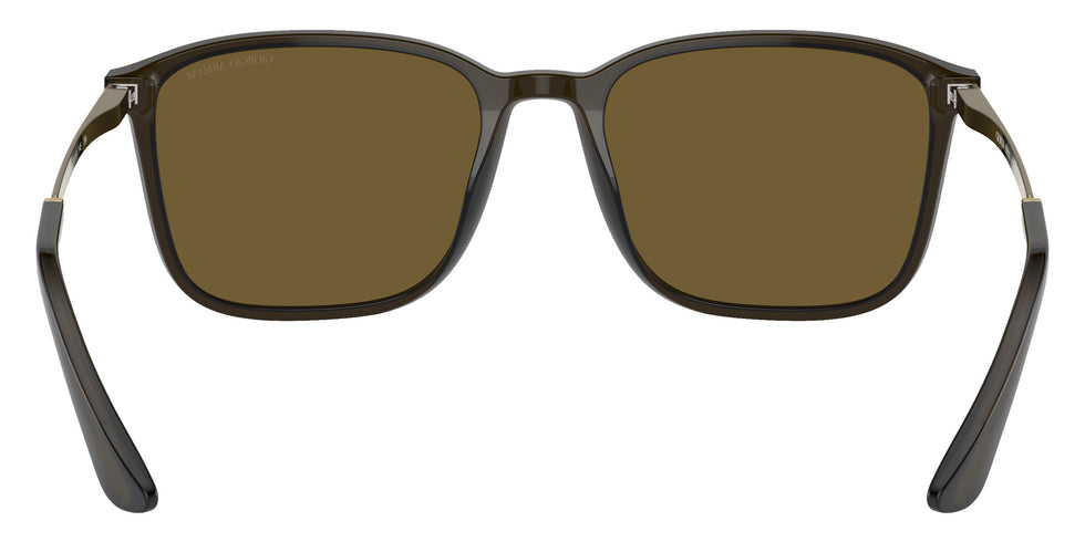 GIORGIO ARMANI AR8197 503073 55 - Transparent Olive Green / Dark Brown #id:ar8197503073_s:100115