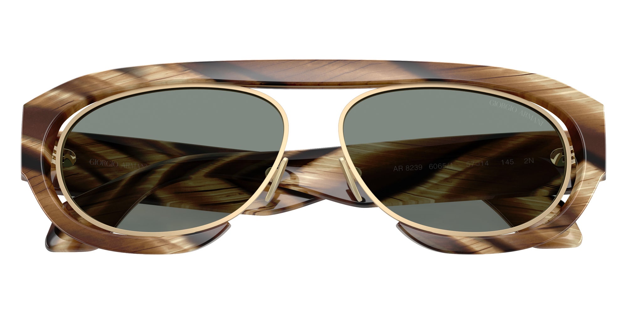 GIORGIO ARMANI AR8239 6065/1 57 - Horn Brown / Gray #id:ar823960651_s:100120