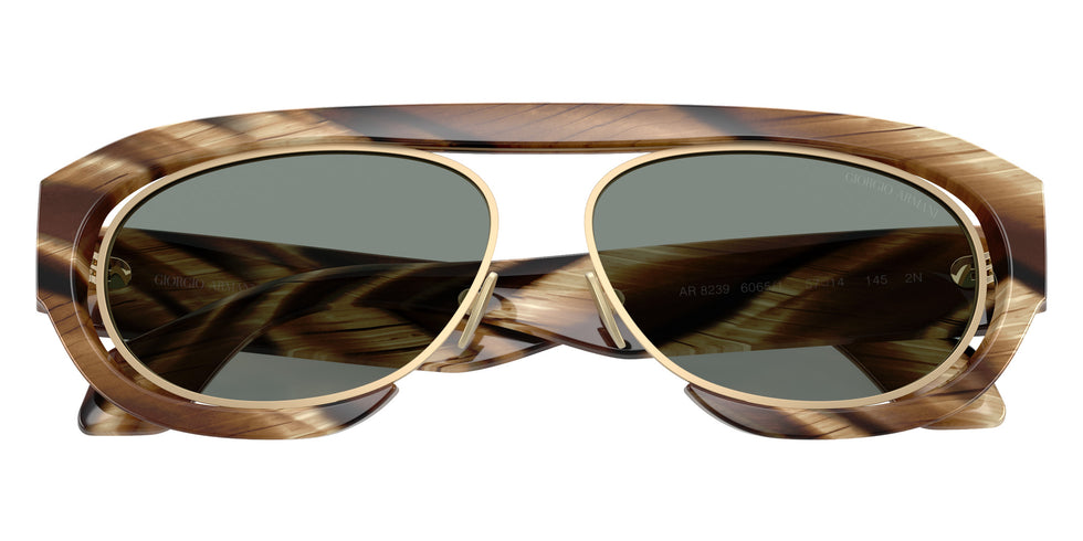 GIORGIO ARMANI AR8239 6065/1 57 - Horn Brown / Gray #id:ar823960651_s:100120