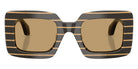 GIORGIO ARMANI AR8241U 622673 48 - Thin Striped Black/Gold / Brown #id:ar8241u622673_s:100100