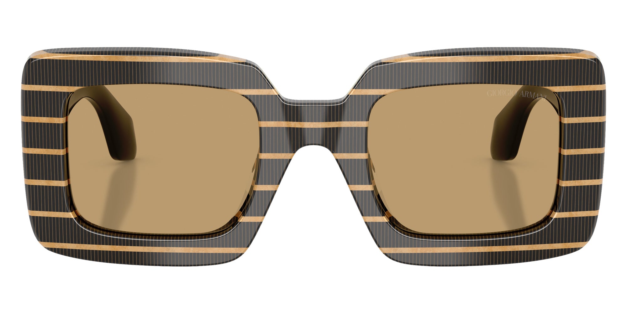 GIORGIO ARMANI AR8241U 622673 48 - Thin Striped Black/Gold / Brown #id:ar8241u622673_s:100100