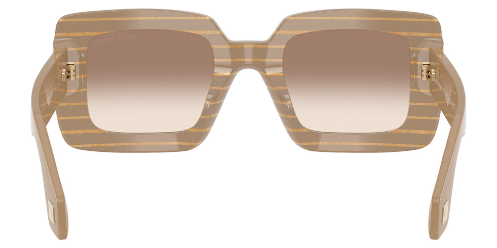 GIORGIO ARMANI AR8241U 631094 48 - Striped Beige/Gold Block / Gradient Brown Mirrored Silver #id:ar8241u631094_s:102115