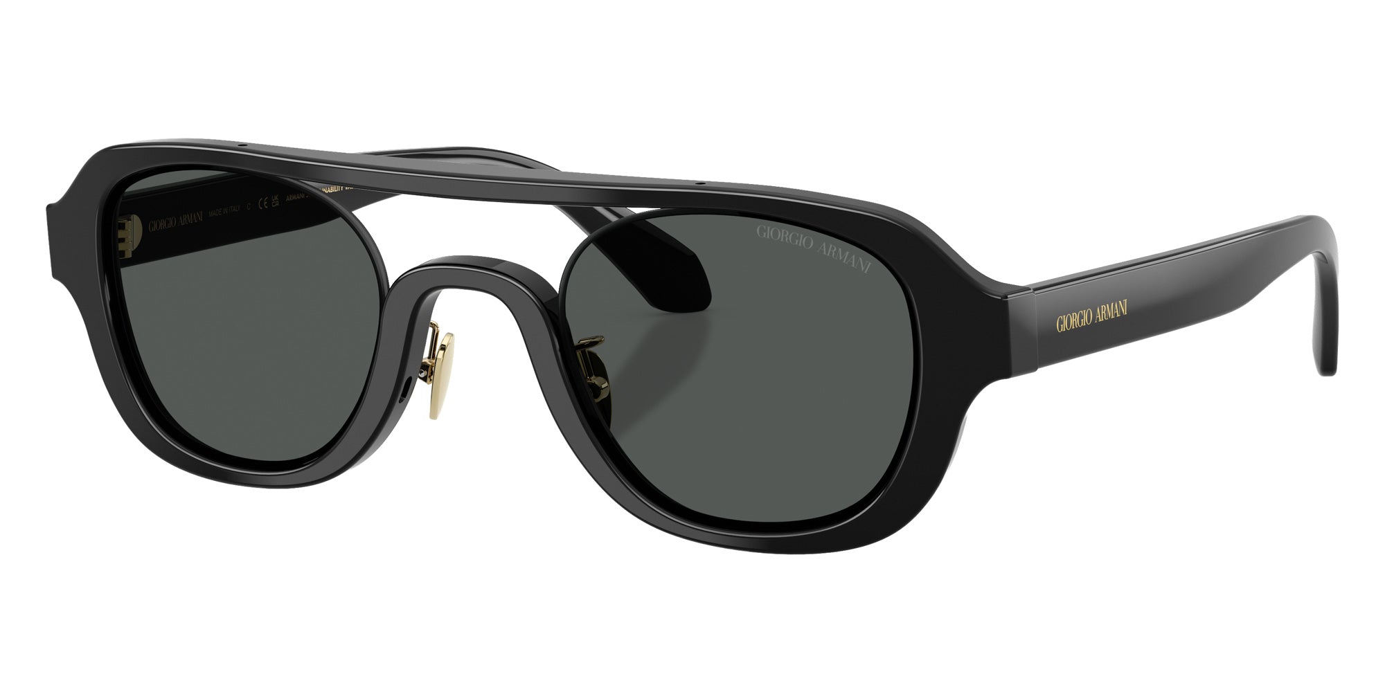 GIORGIO ARMANI AR8247 500187 48 - Black / Dark Gray #id:ar8247500187_s:100105