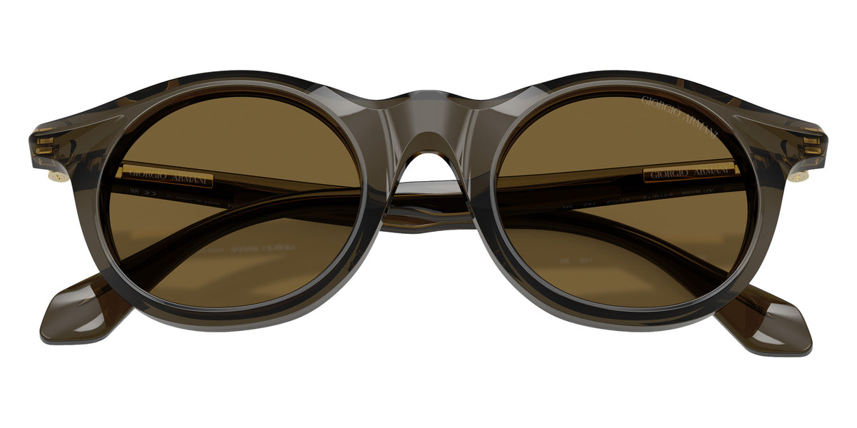 GIORGIO ARMANI AR8258 641973 47 - Transparent Green / Dark Brown #id:ar8258641973_s:100120
