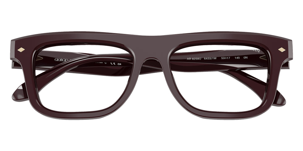 GIORGIO ARMANI AR8259U 64331W 53 - Bordeaux / Clear #id:ar8259u64331w_s:108120