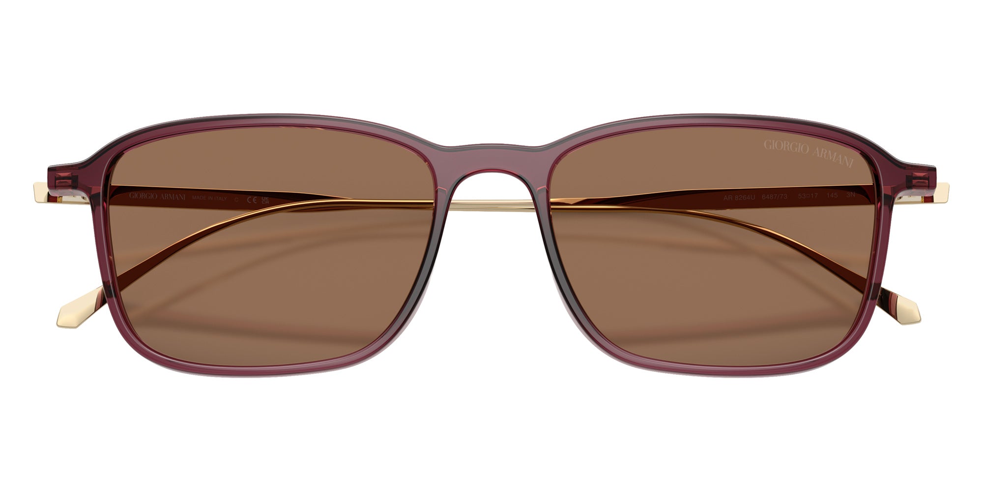 GIORGIO ARMANI AR8264U Square Sunglasses | EyeOns.com