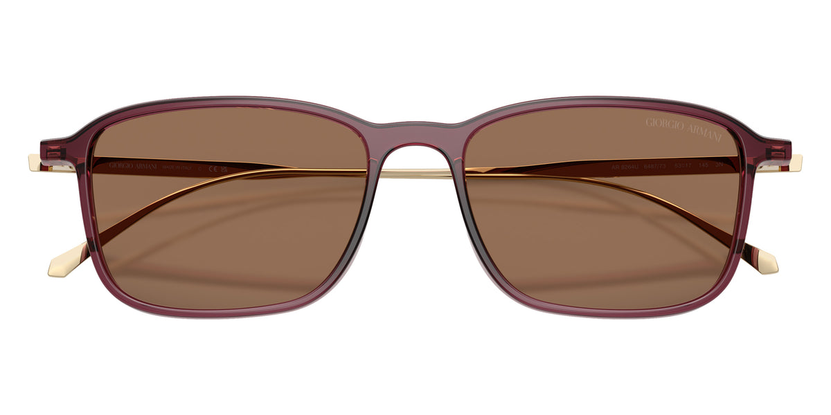 GIORGIO ARMANI AR8264U 648773 53 - Transparent Burgundy / Dark Brown #id:ar8264u648773_s:102120