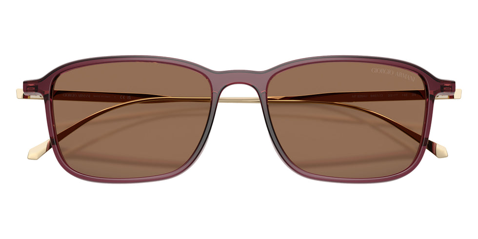 GIORGIO ARMANI AR8264U 648773 53 - Transparent Burgundy / Dark Brown #id:ar8264u648773_s:102120