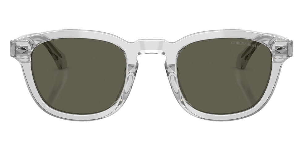 GIORGIO ARMANI AR8266U 647071 49 - Transparent Gray / Dark Brown #id:ar8266u647071_s:102100