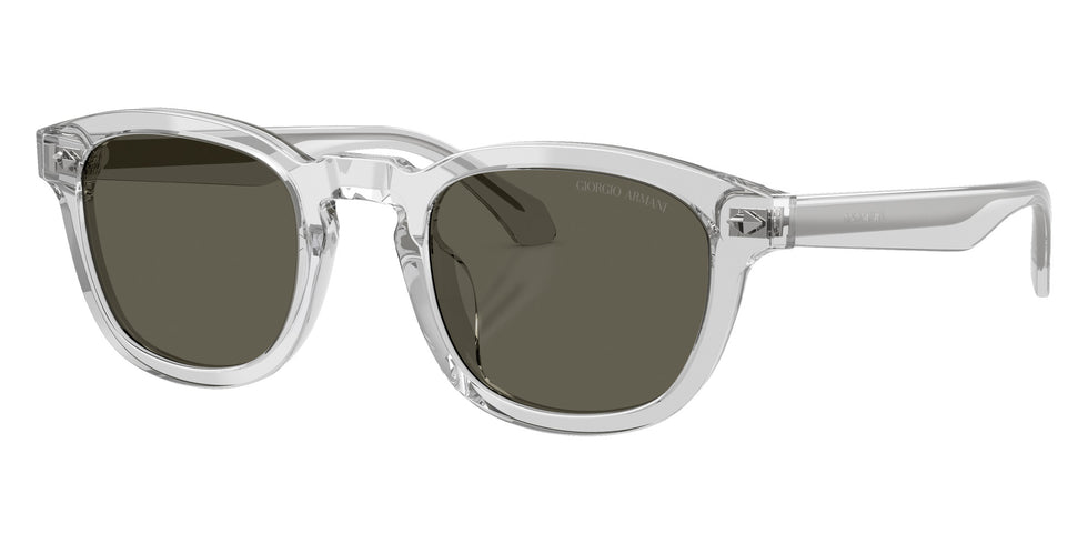 GIORGIO ARMANI AR8266U 647071 49 - Transparent Gray / Dark Brown #id:ar8266u647071_s:102105