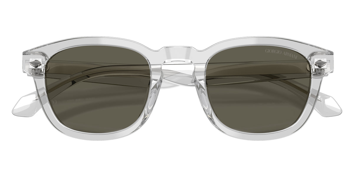 GIORGIO ARMANI AR8266U 647071 49 - Transparent Gray / Dark Brown #id:ar8266u647071_s:102120