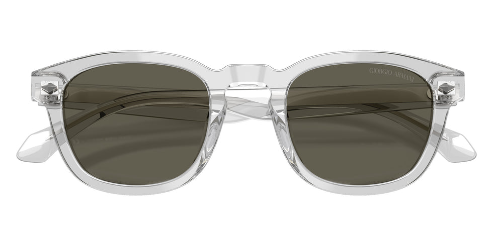 GIORGIO ARMANI AR8266U 647071 49 - Transparent Gray / Dark Brown #id:ar8266u647071_s:102120
