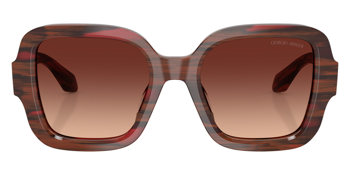 GIORGIO ARMANI AR8268U 647913 51 - Striped Burgundy / Gradient Brown #id:ar8268u647913_s:104100