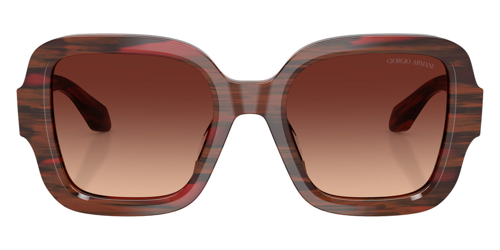 GIORGIO ARMANI AR8268U 647913 51 - Striped Burgundy / Gradient Brown #id:ar8268u647913_s:104100