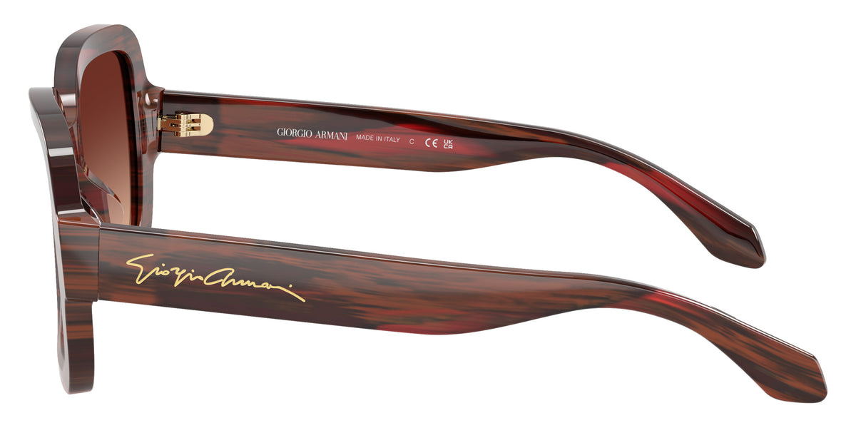 GIORGIO ARMANI AR8268U 647913 51 - Striped Burgundy / Gradient Brown #id:ar8268u647913_s:104110