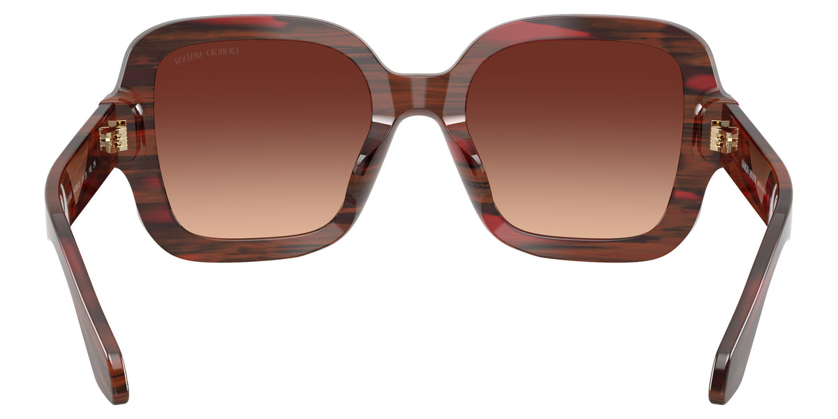 GIORGIO ARMANI AR8268U 647913 51 - Striped Burgundy / Gradient Brown #id:ar8268u647913_s:104115
